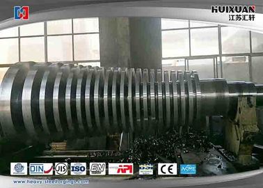 Proceso de acero de la forja del rotor de turbina de vapor con acanalar, el forjar inoxidable