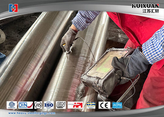 Forja de acero de aleación 25Cr2Ni4MoV, 34CrNiMo6 Eje de acero pesado, eje de motor.